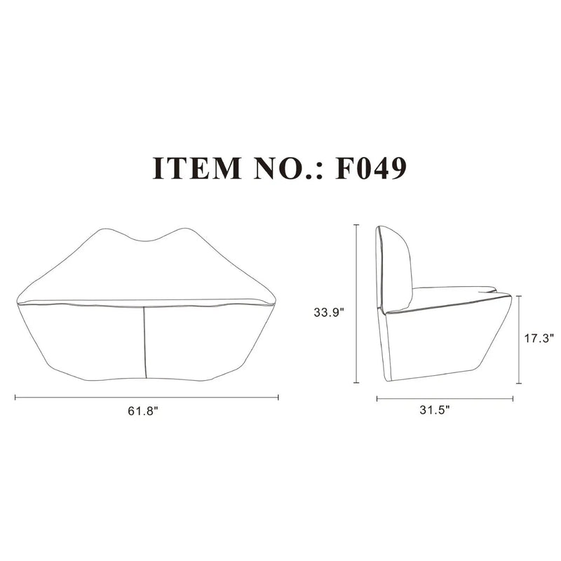 Kiss Loveseat by HouseOfZazla