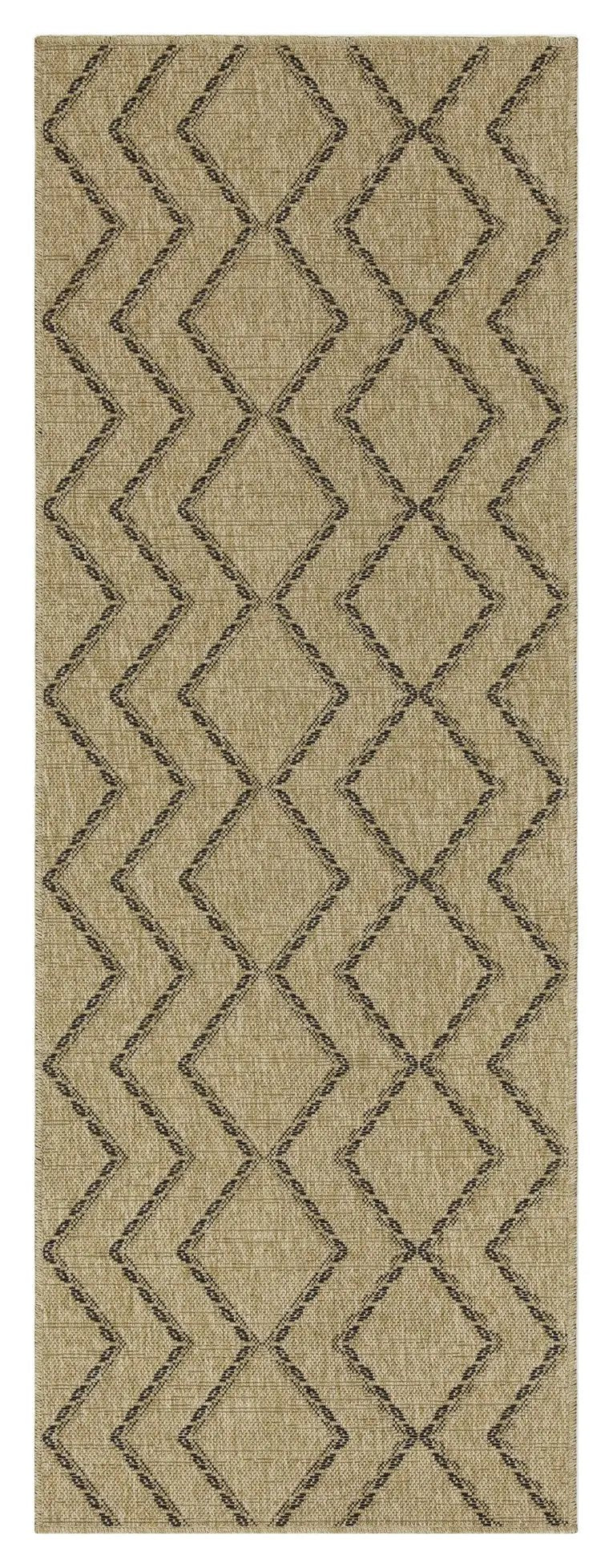 Earth GC_NTL1010 Jute/Black Indoor/Outdoor Area Rug by HouseOfZazla