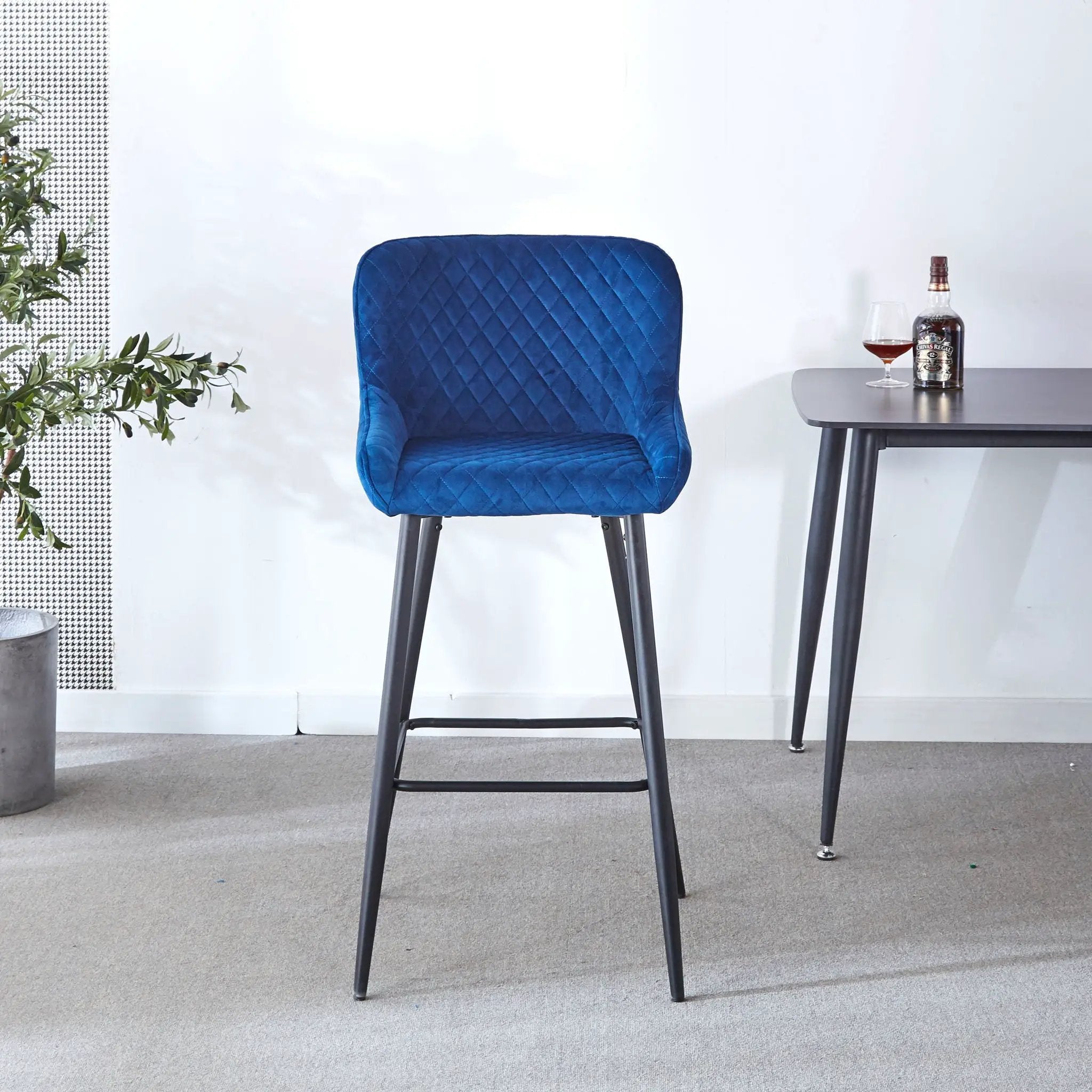 Ergonomic Counter Height Bar Stool (Set of 2) by HouseOfZazla