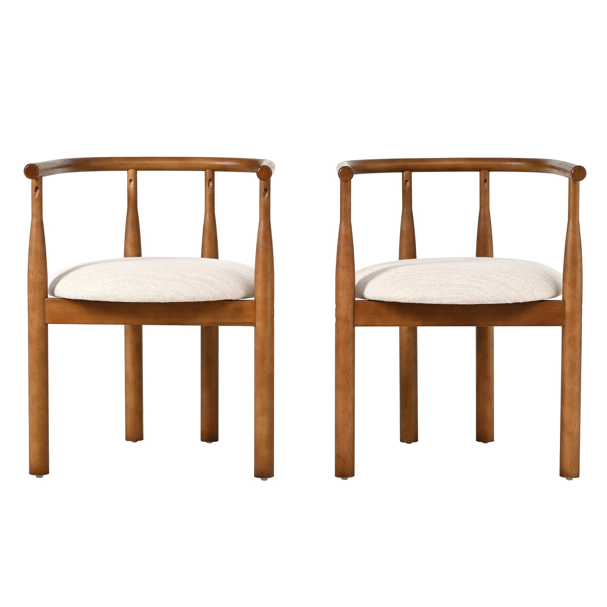 Modern Dining Chair Set of 2 with Solid Wood Legs by HouseOfZazla