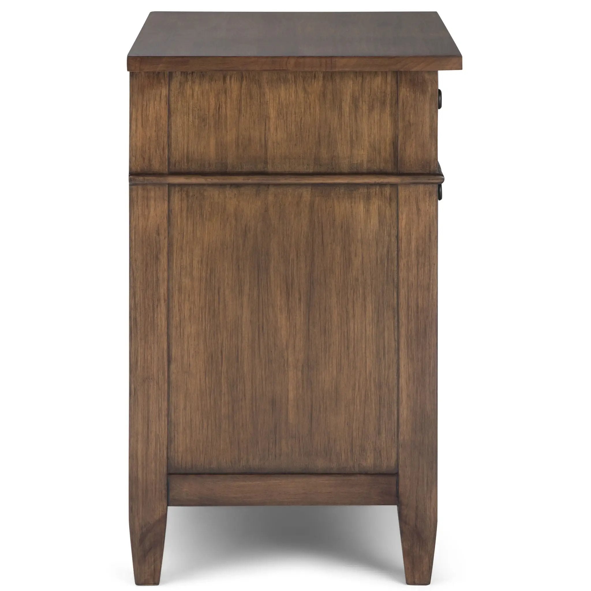 Carlton - Bedside Table - Rustic Natural Aged Brown by HouseOfZazla