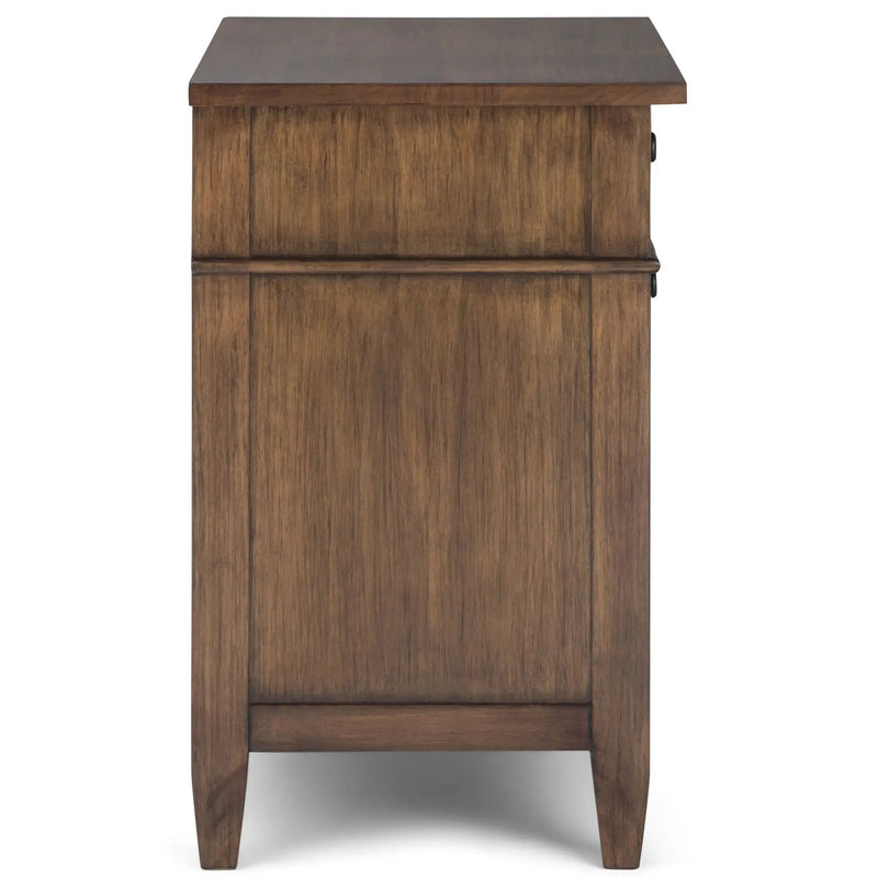 Carlton - Bedside Table - Rustic Natural Aged Brown by HouseOfZazla