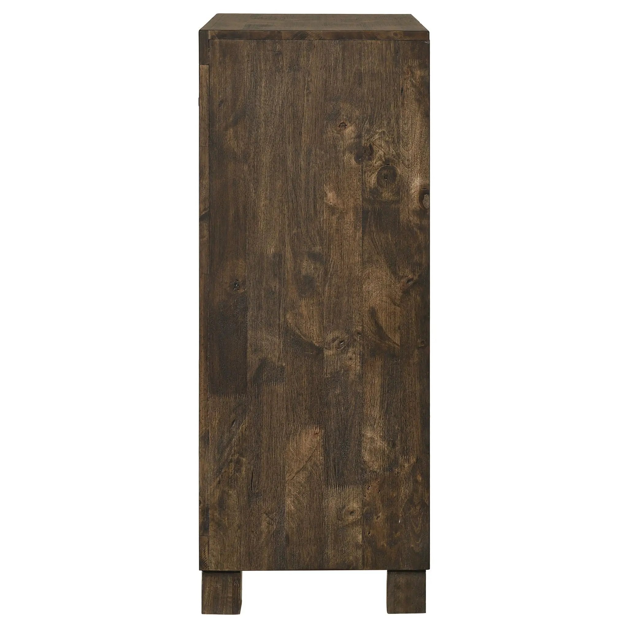 Woodmont 5-drawer Bedroom Chest Rustic Golden Brown by Unique Piece Furniture
