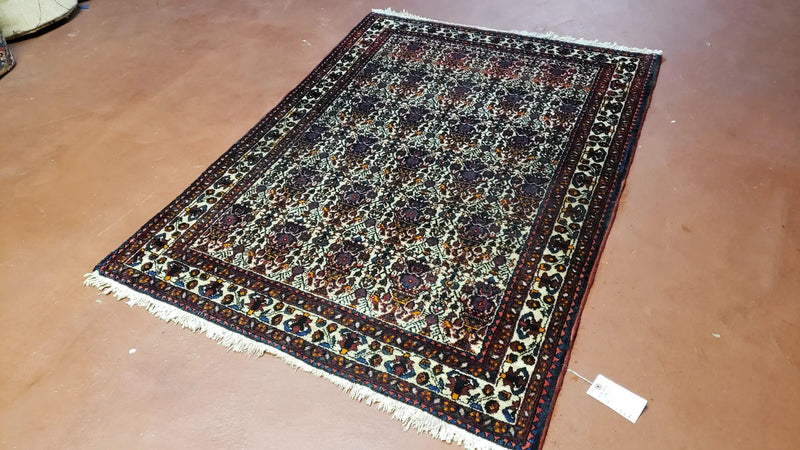 Persian Afshar Rug 3.6 x 5, Zili Sultan Pattern, Wool by Jewel Rugs