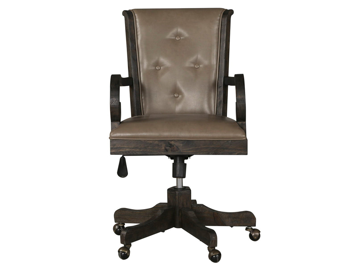 Bellamy - Fully Upholstered Desk Chair - Peppercorn, photo 4 of 5