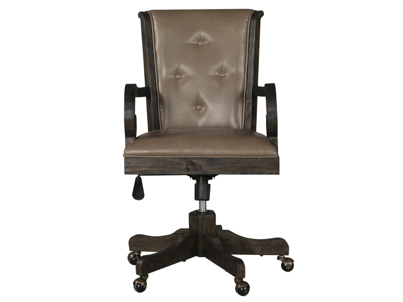 Bellamy - Fully Upholstered Desk Chair - Peppercorn, photo 4 of 5