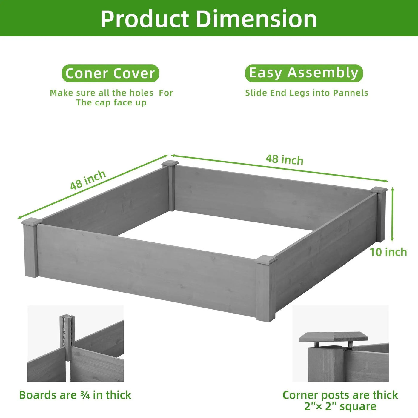 Outdoor Raised Garden Bed by HouseOfZazla