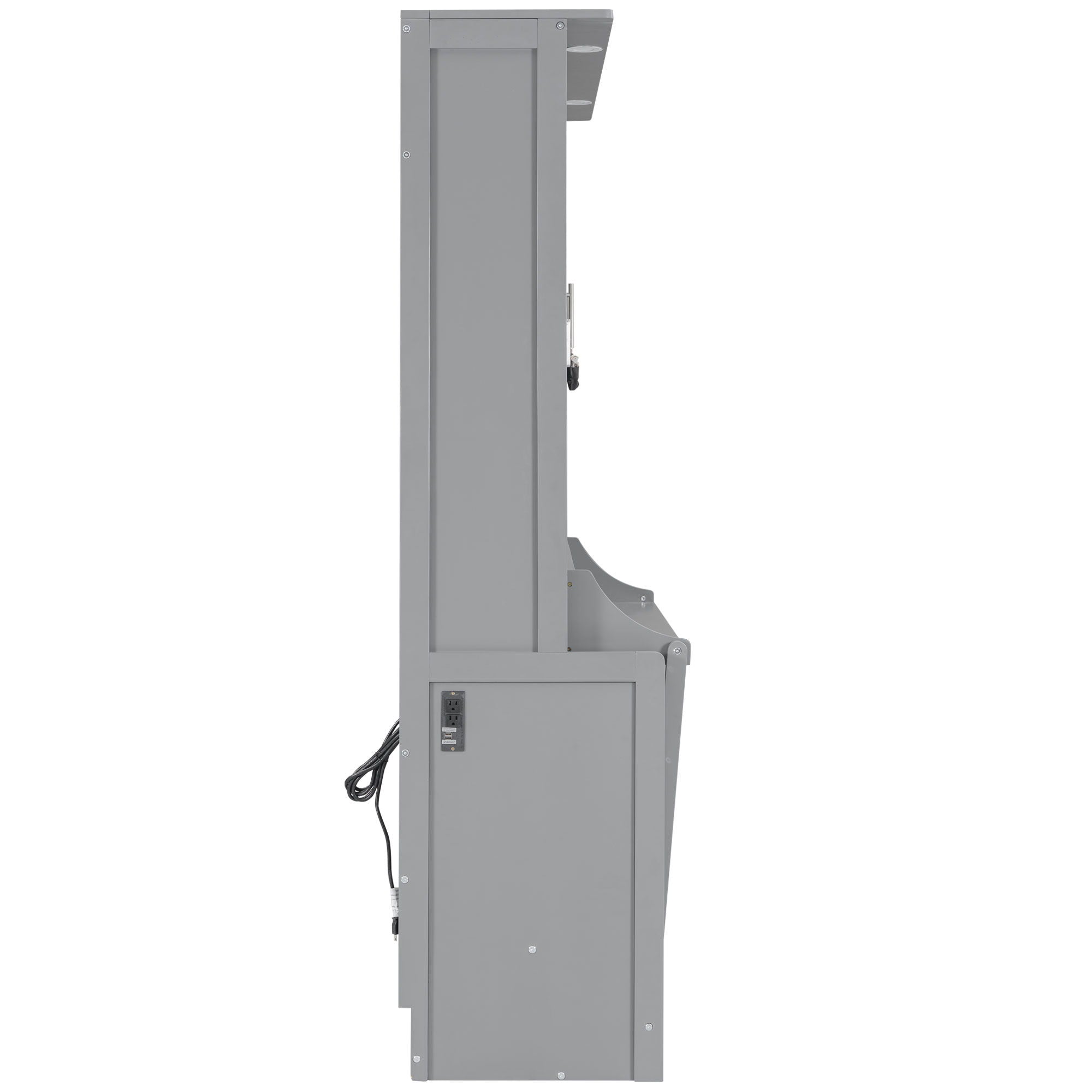 Murphy Bed With Desk, LED Lights & USB Charging Station by HouseOfZazla
