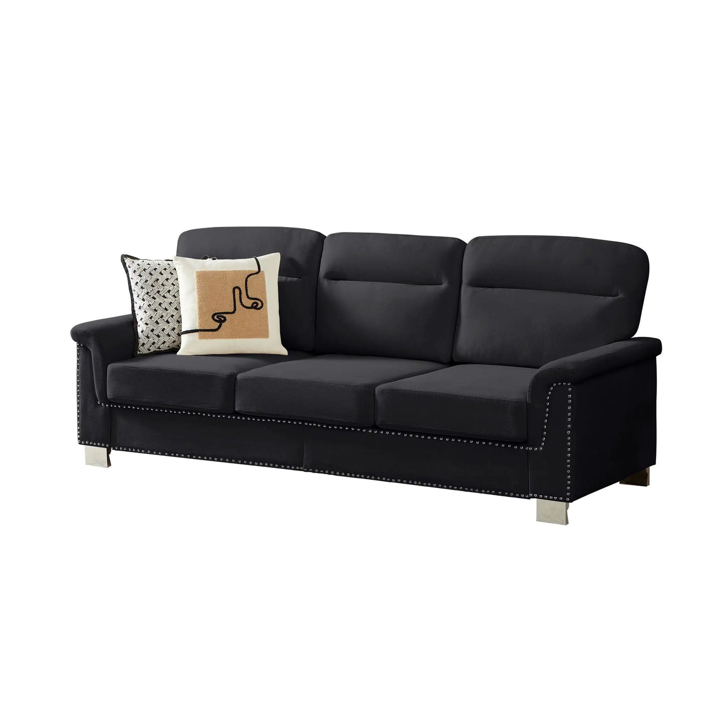 3 Seater Elegant Stationary Sofa by HouseOfZazla
