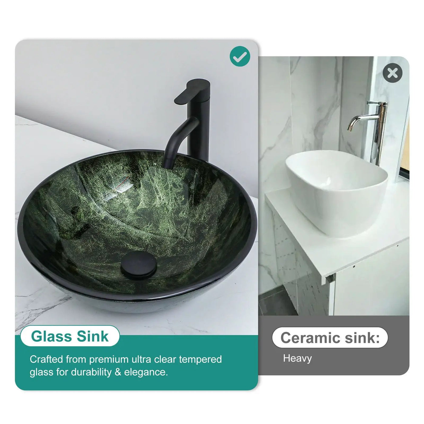 Vessel Sink With Faucet And Pop-Up Drain by HouseOfZazla