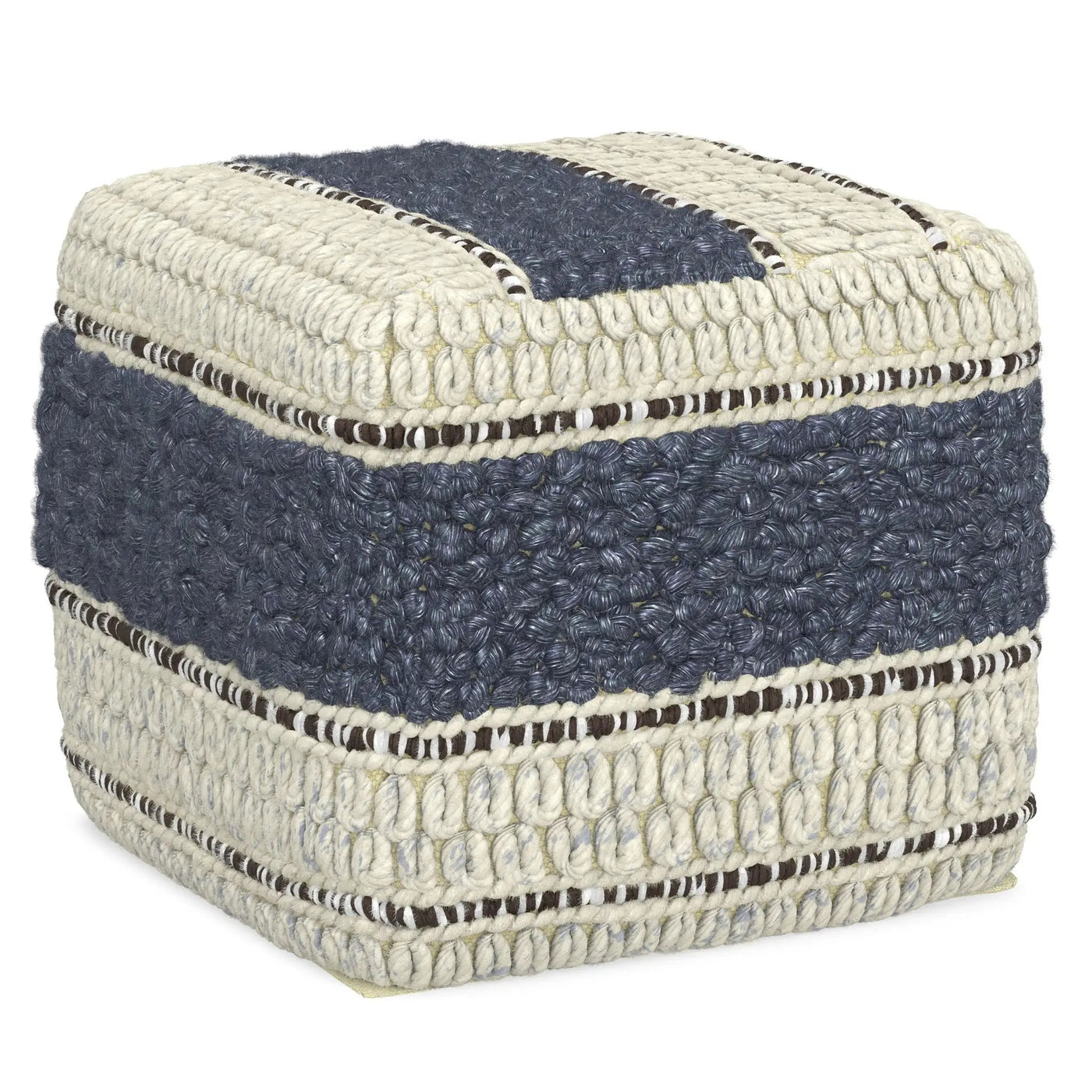 Grady - Handcrafted Square Pouf by HouseOfZazla