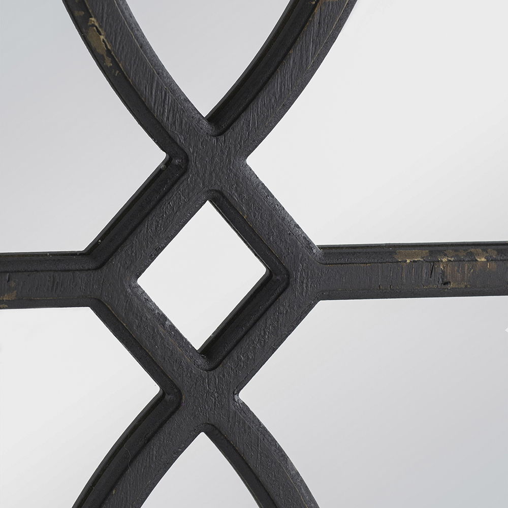 Rectangular Wooden Wall Mirror with Antique Frame, Set of 2 - Black or White, photo 10 of 15