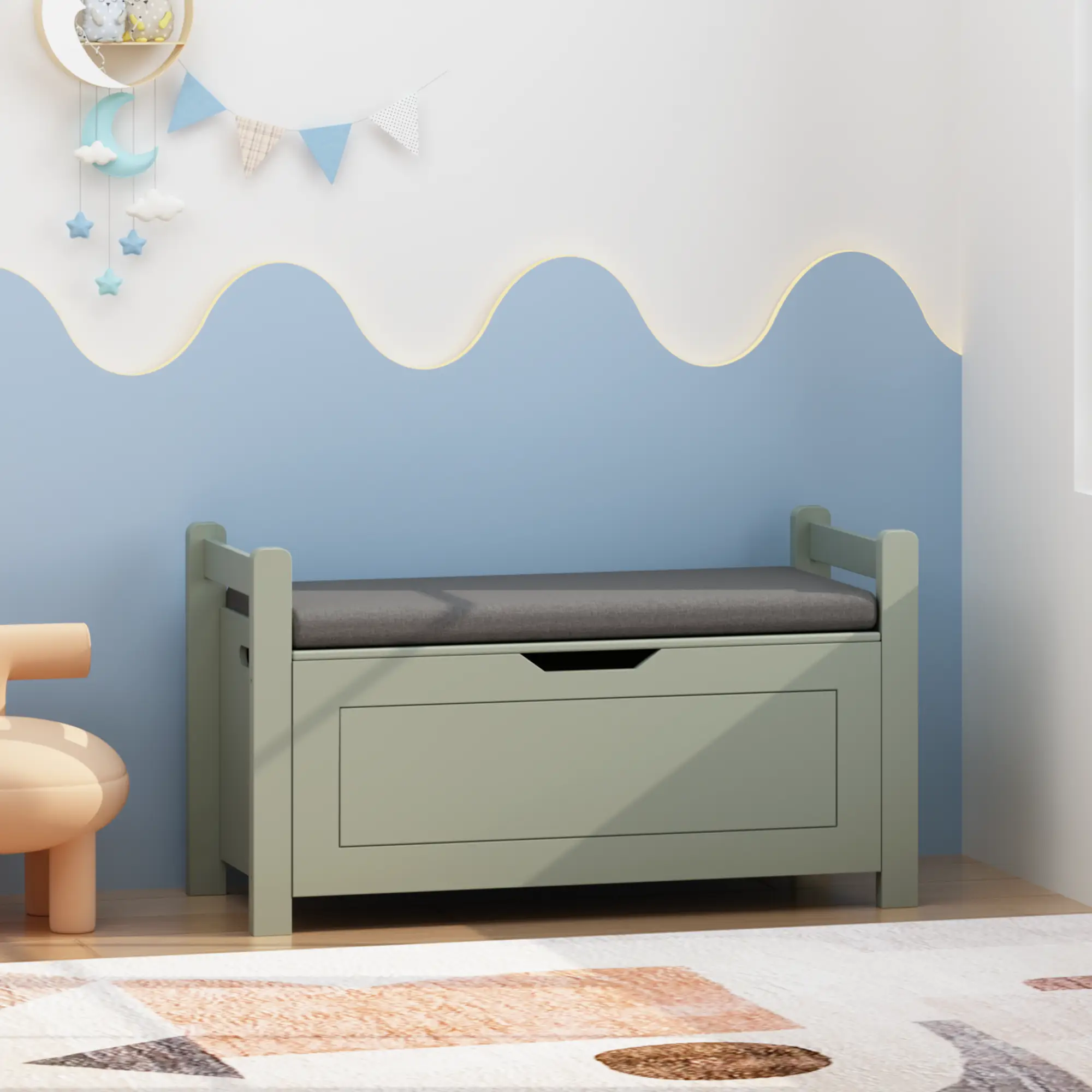 Kids Toy Box Chest for Boys & Girls by HouseOfZazla