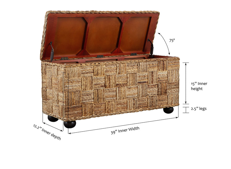 Natural Rattan Storage Trunk by HouseOfZazla