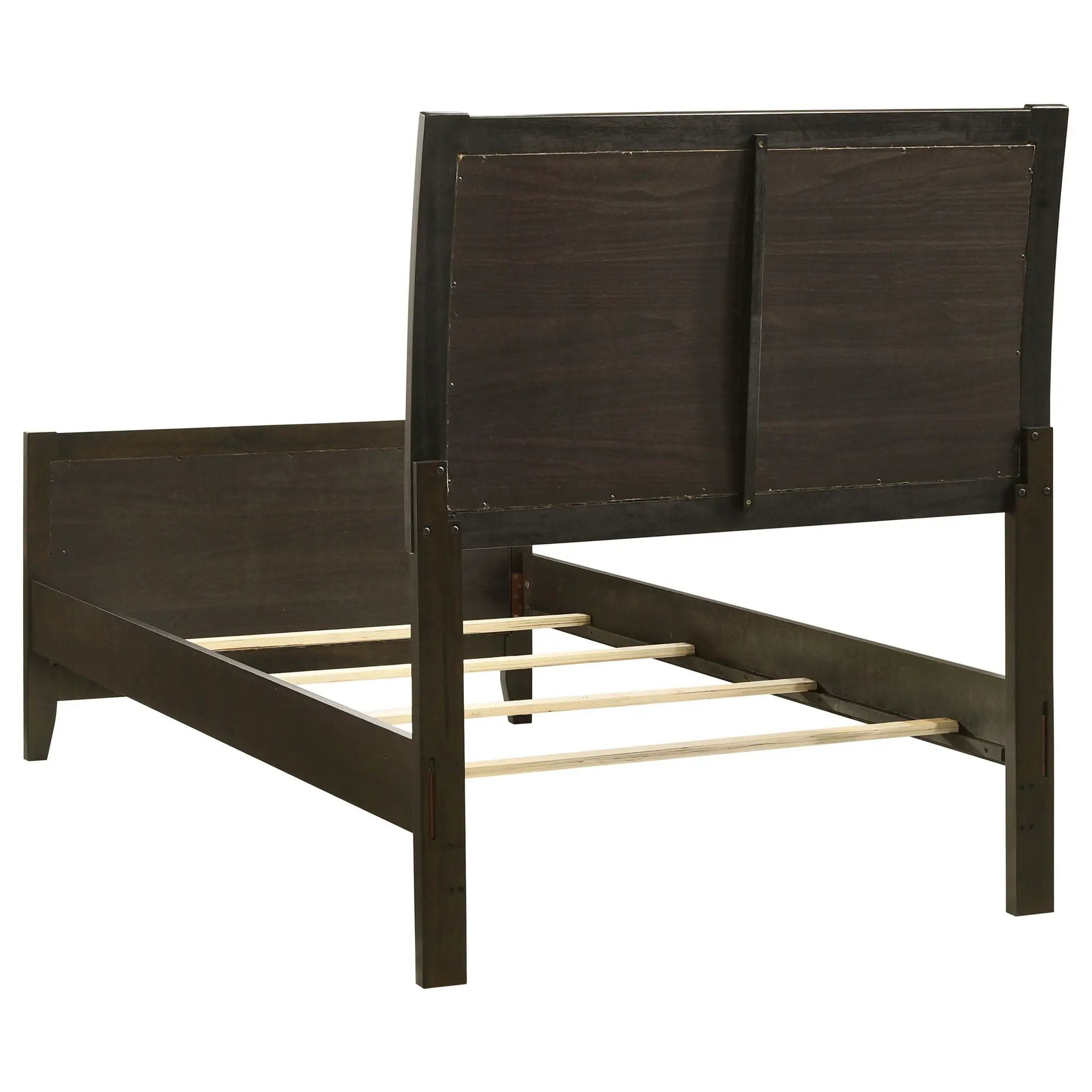 Wilkes 51-inch Upholstered Twin Bed Dark Cocoa by Unique Piece Furniture