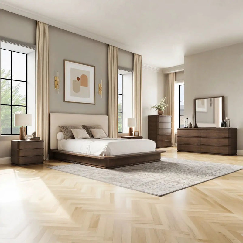 Zoey - Mirror - Brown Oak by Unique Piece Furniture