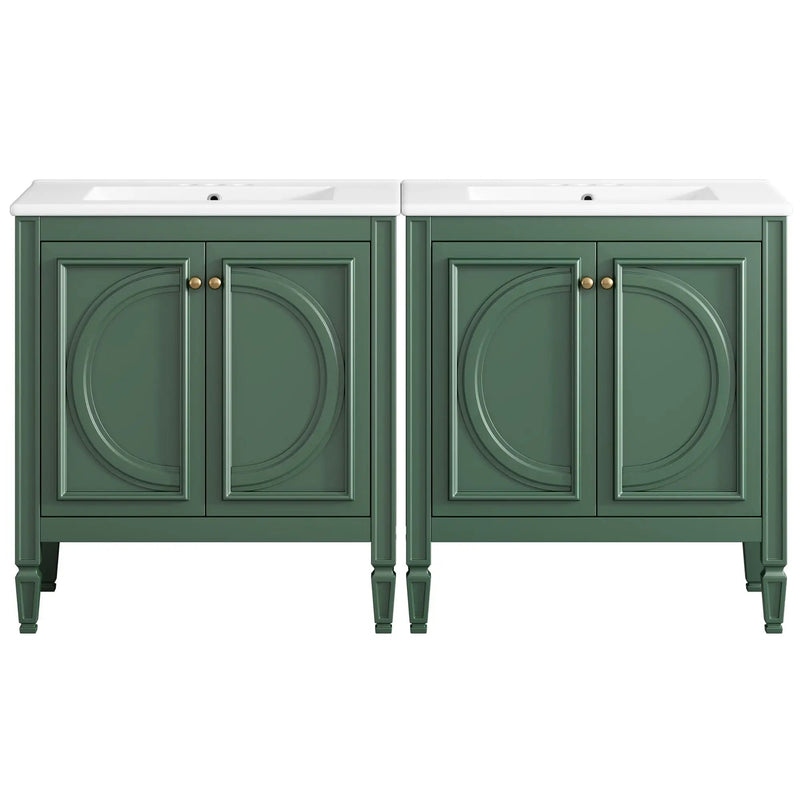 Bathroom Vanity With Sink With 2 Doors And Adjustable Shelf by HouseOfZazla