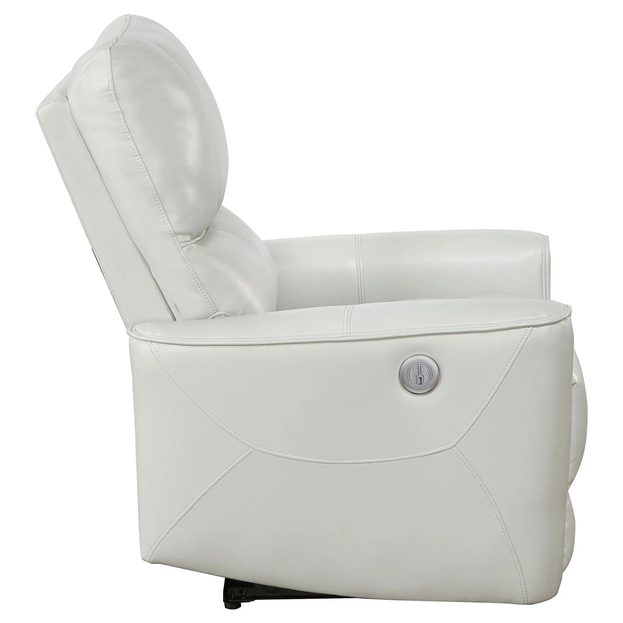 Greenfield Upholstered Power Recliner Chair Dove Grey by Unique Piece Furniture