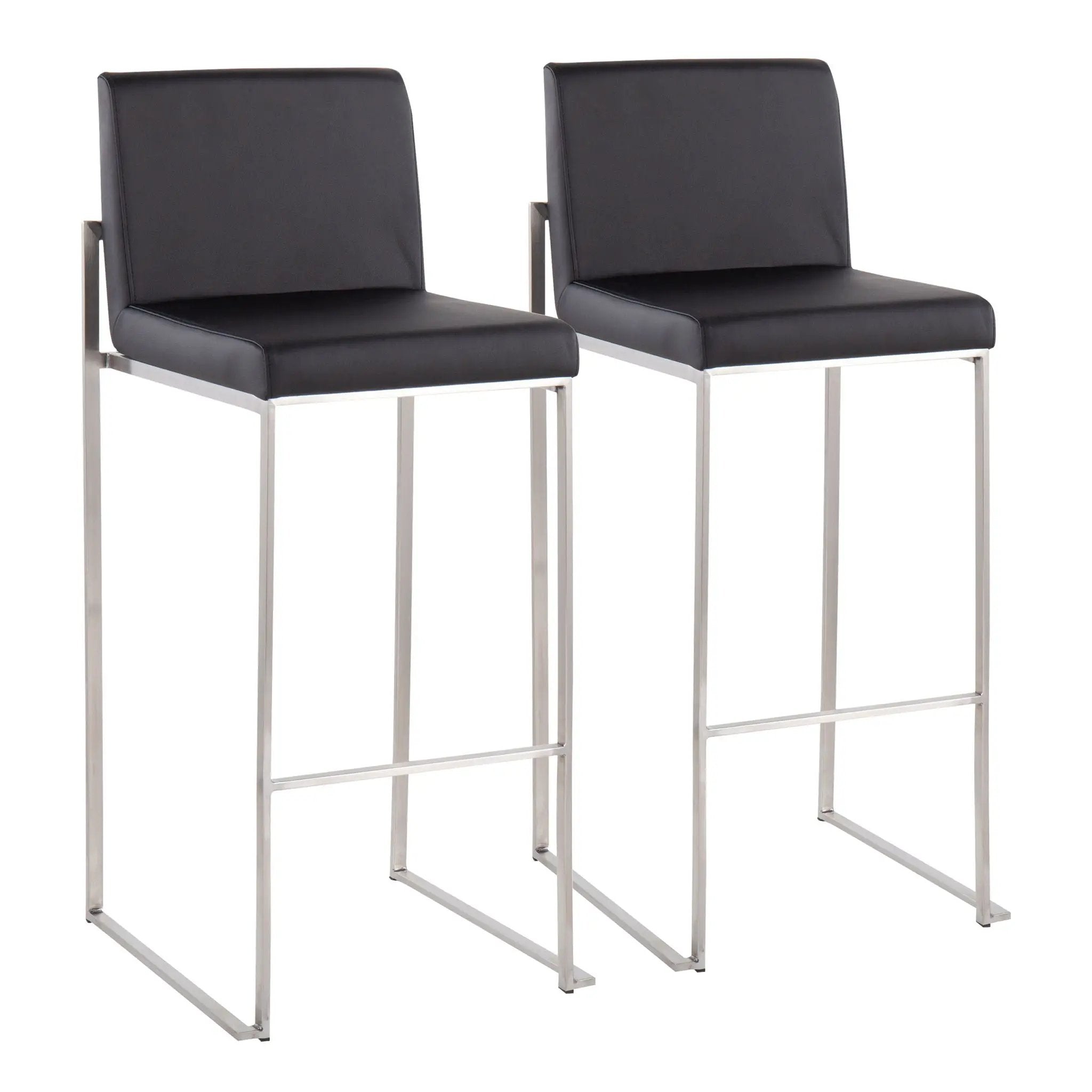 Fuji - Contemporary And Modern Elegance High Back Barstool by HouseOfZazla