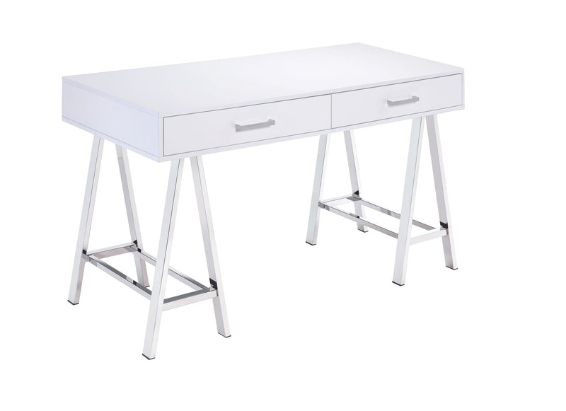 Coleen - High Gloss Writing Desk With USB by HouseOfZazla