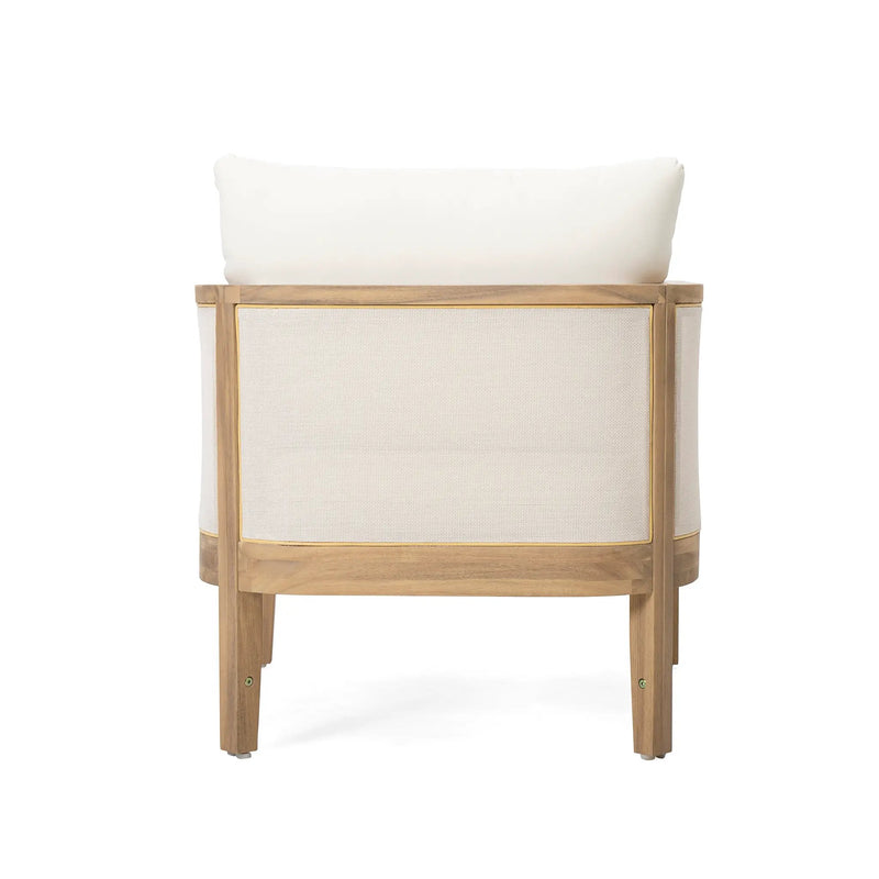Set of 2 Outdoor Acacia Wood Patio Club Chairs by HouseOfZazla