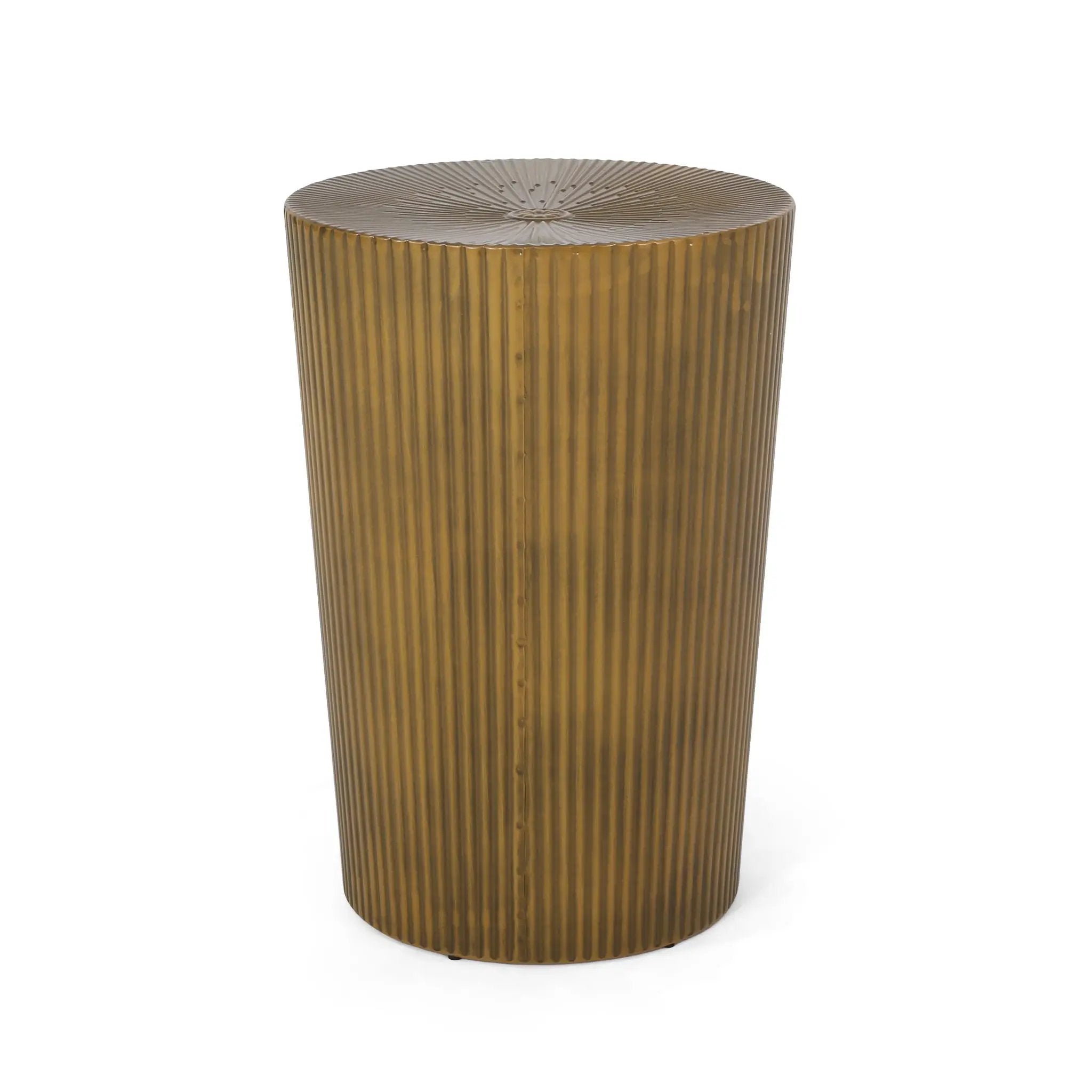 Langseth Iron Sunburst Side Table Modern Design by HouseOfZazla