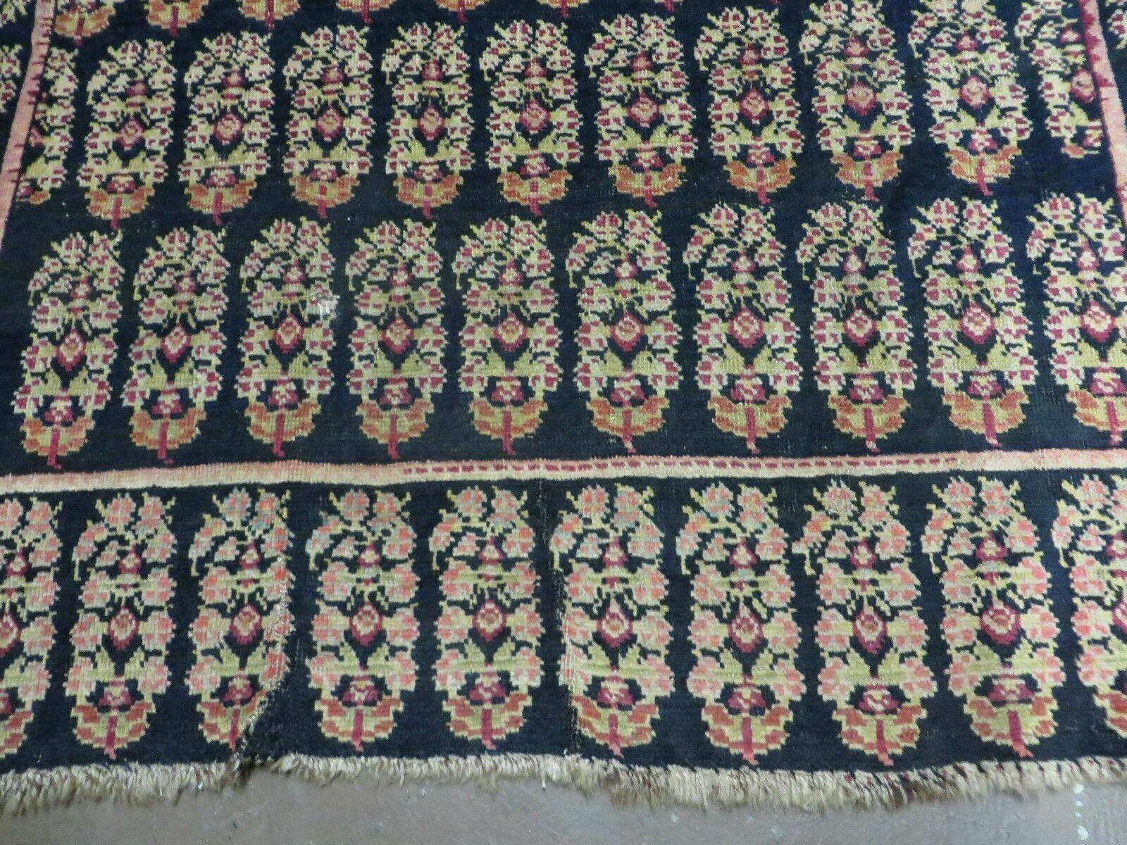 4' X 9' Antique Karabagh Caucasian Rug Handmade Wool Carpet Organic Dyes Nice by Jewel Rugs