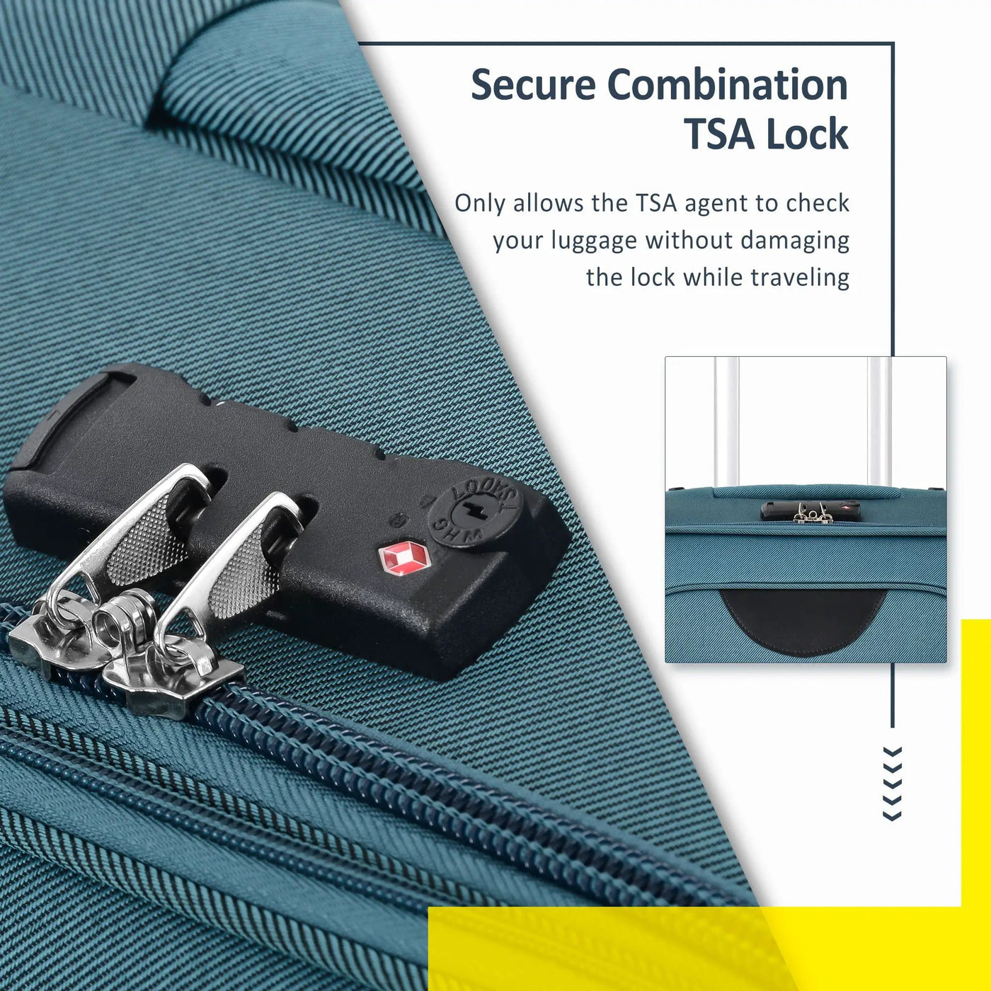 Softside Luggage Expandable 3 Piece Set Suitcase Upright Spinner Softshell Lightweight Luggage Travel Set by HouseOfZazla