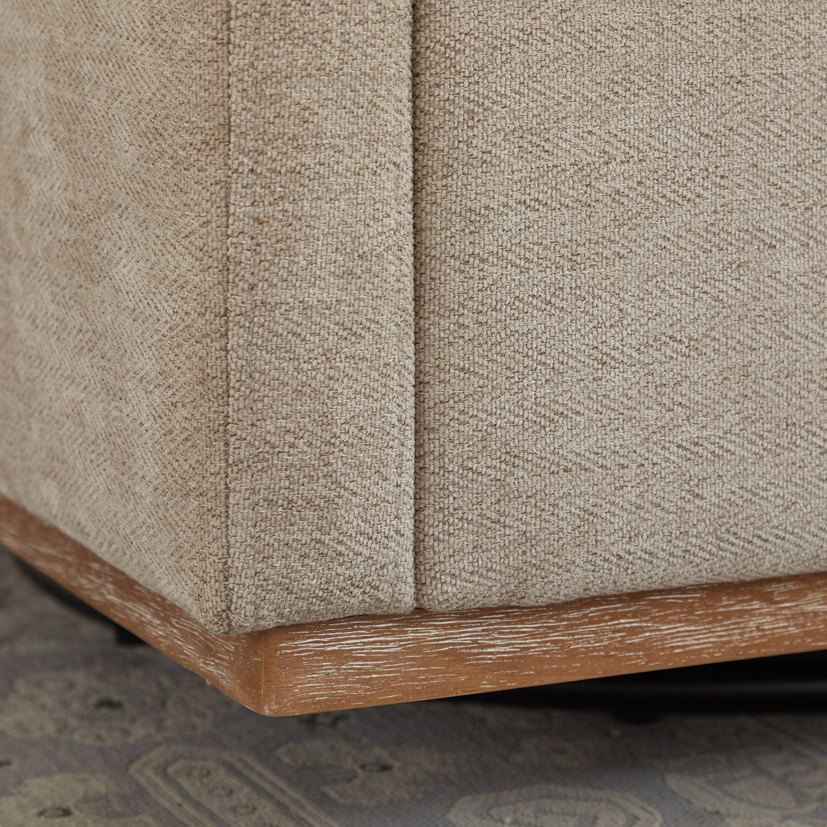 30.7"W Square Upholstered 360° Swivel Accent Chair, photo 9 of 10