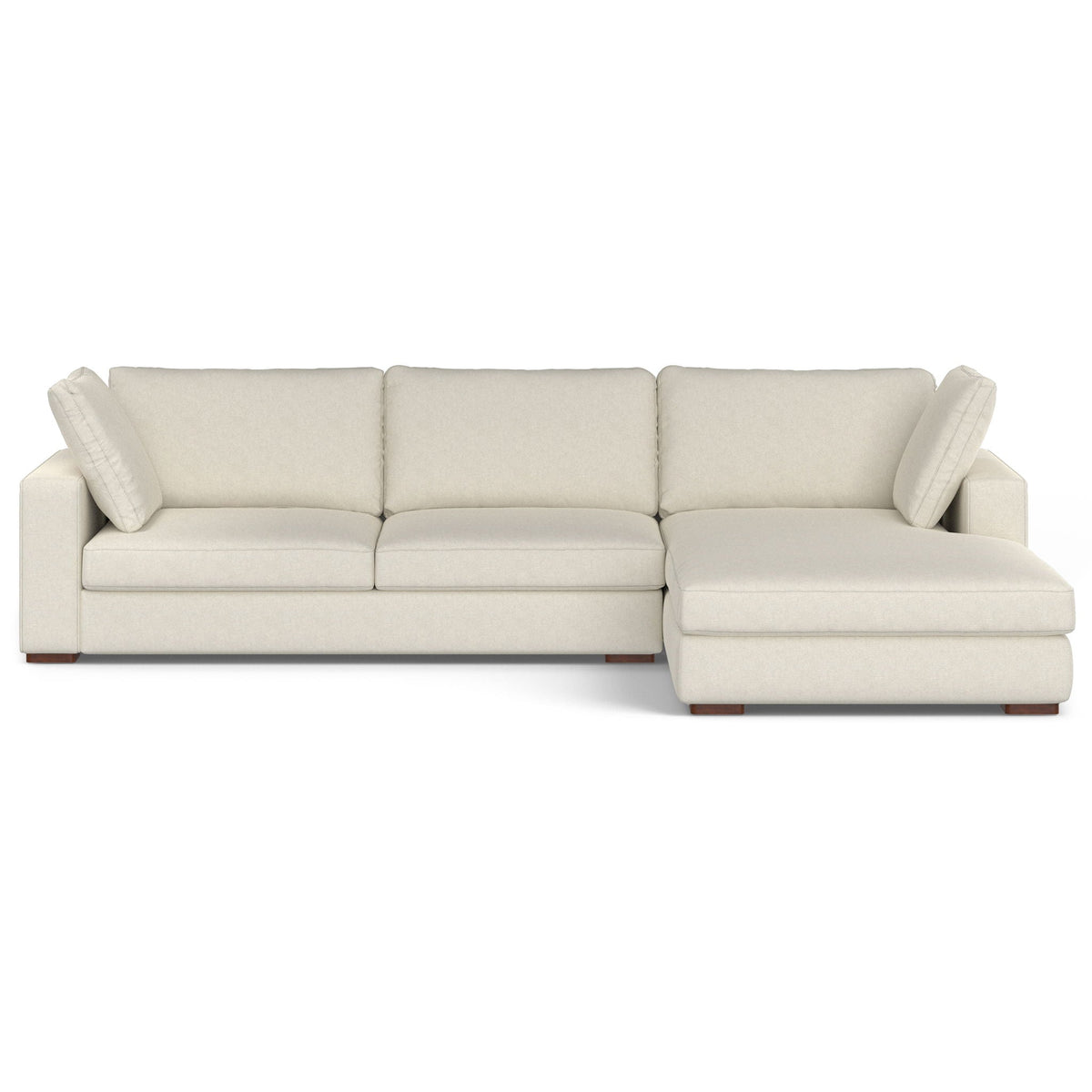 Charlie Deep Seater Sectional Sofa with Performance Fabric - Dark Gray or Beige, photo 4 of 26