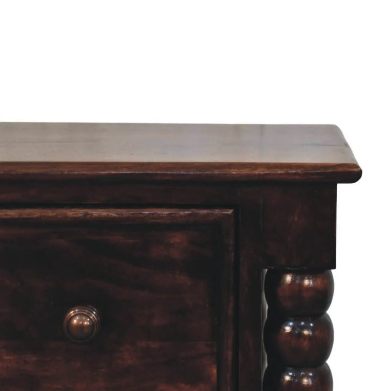 Solid Wood Spindle Duo Bedside by HouseOfZazla
