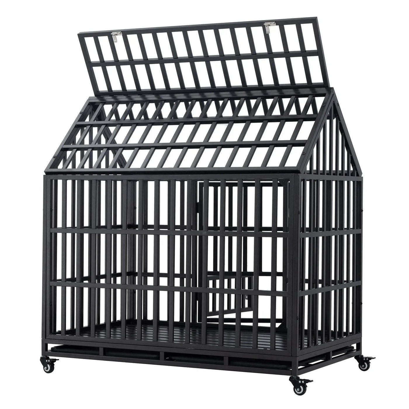 Heavy Duty Dog Crate Lockable Wheels by HouseOfZazla