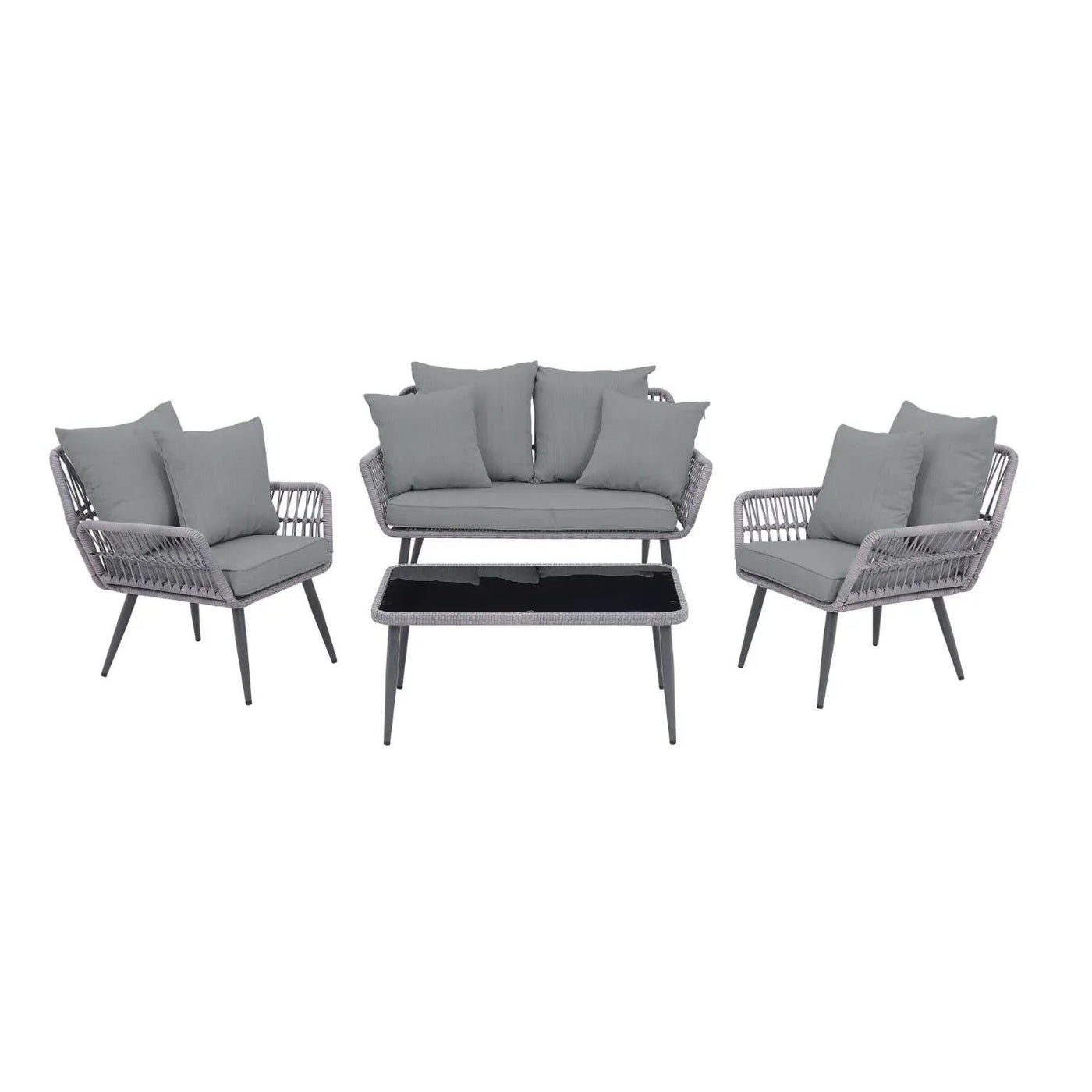 Portofino - 4 Piece Outdoor Conversation Set by HouseOfZazla