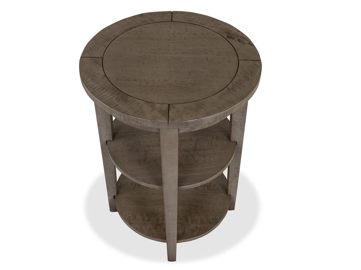 Paxton Place - Round Accent End Table - Dovetail Gray, photo 5 of 7