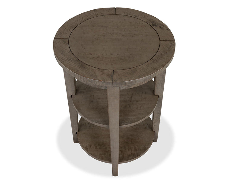 Paxton Place - Round Accent End Table - Dovetail Gray, photo 5 of 7