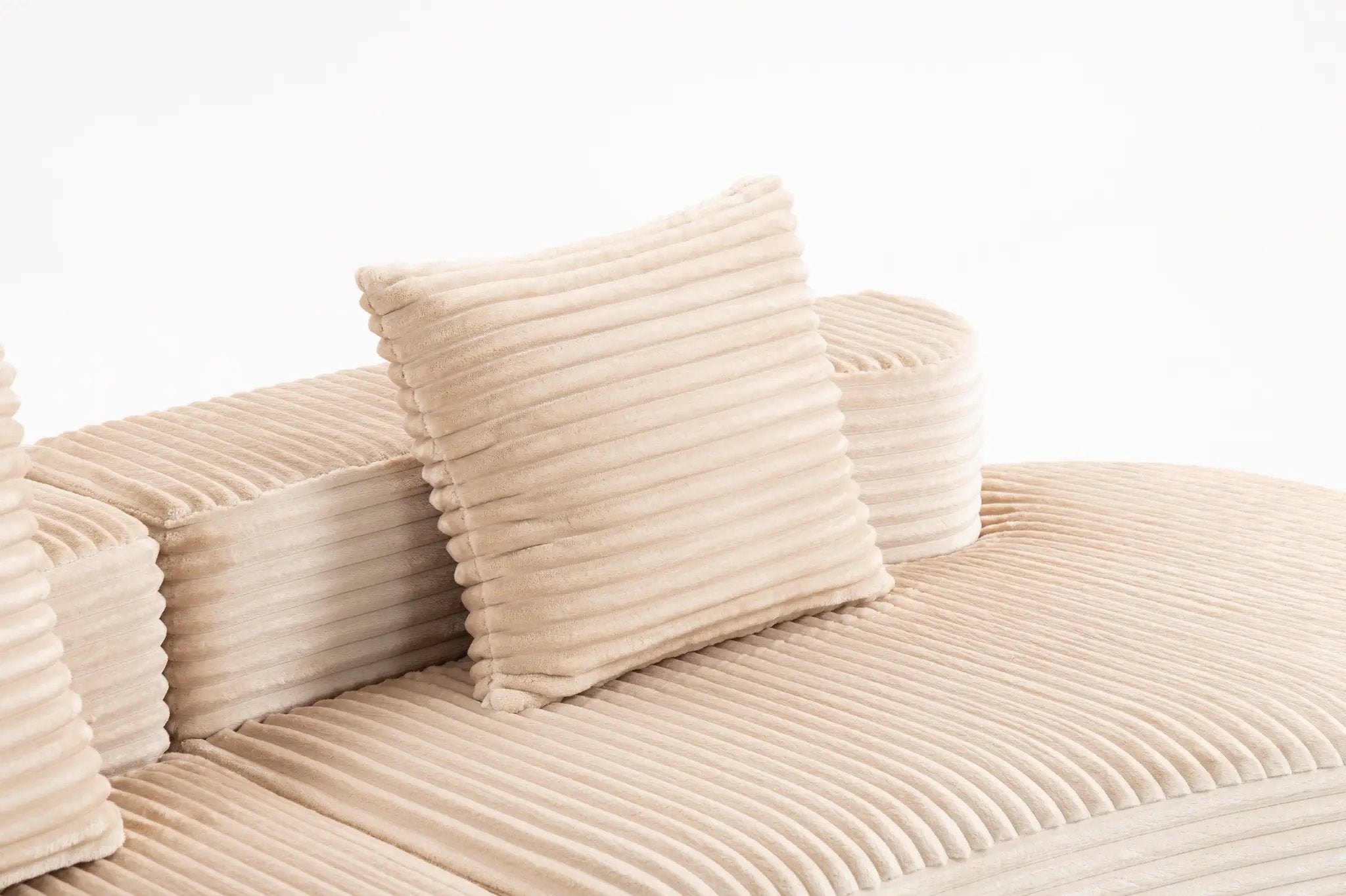110.24" Fully Compressed Sofa with 2 Lumbar Pillows by HouseOfZazla