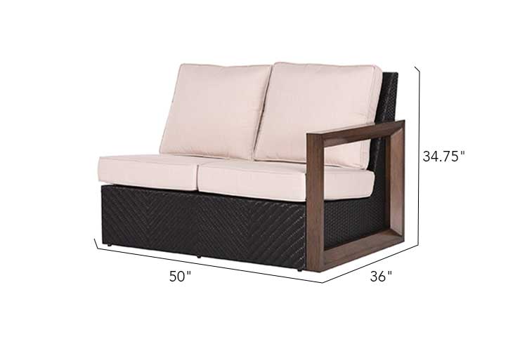 Delano 5-Piece Wicker Sectional Sofa Set by Outdoor-USA®