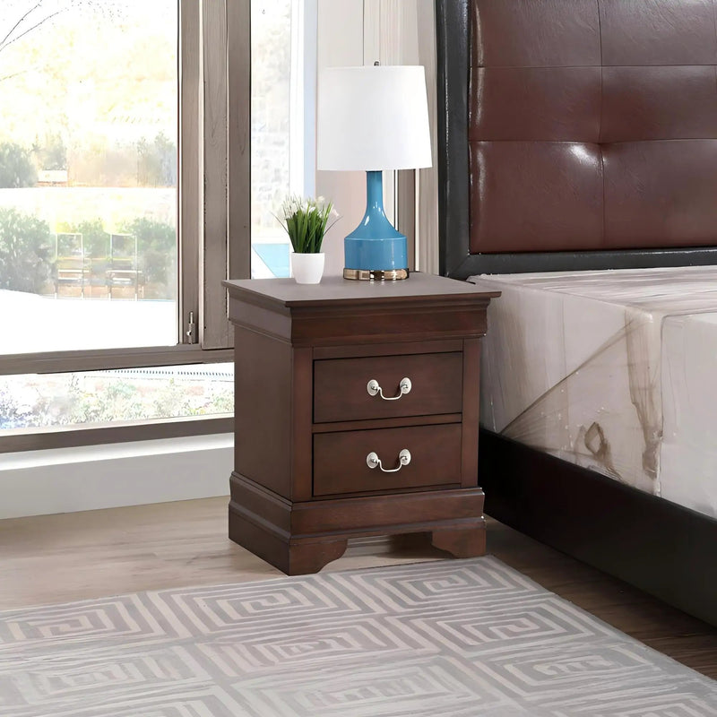 Louis Phillipe - Storage Nightstand - Cappuccino by Unique Piece Furniture