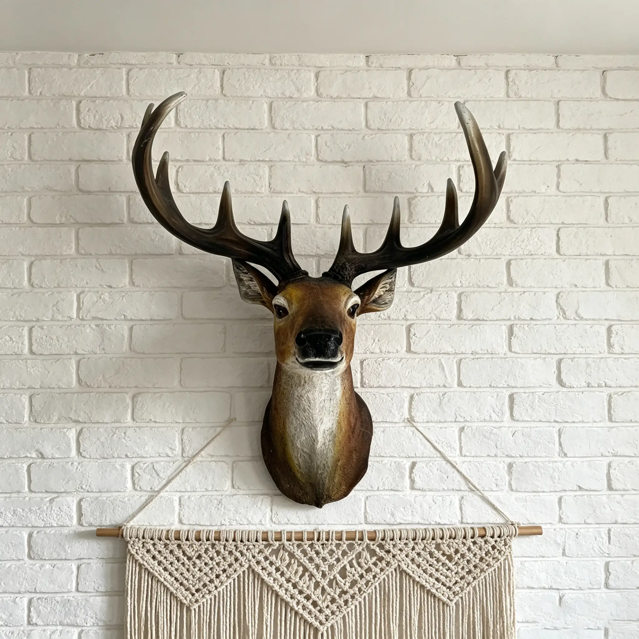 14.57" Wide Stag Head Wall Mount by HouseOfZazla