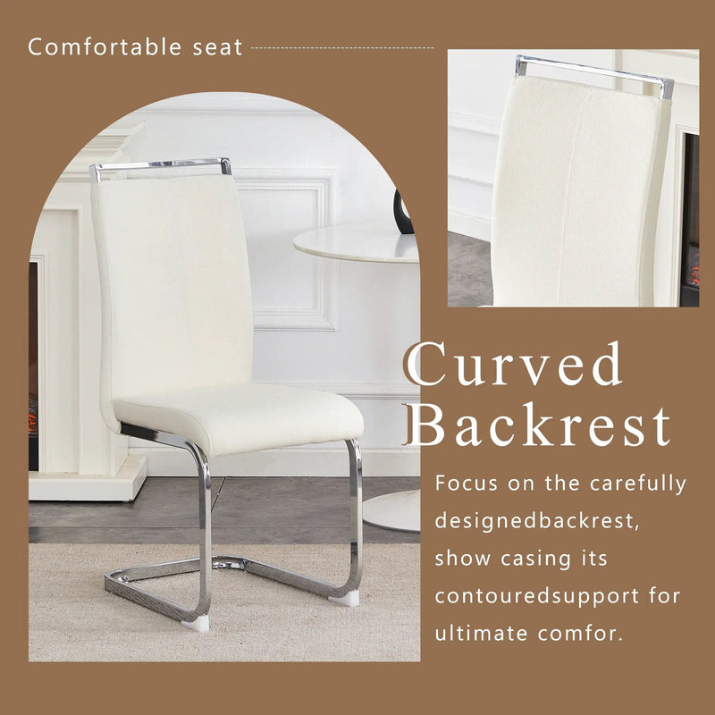 Dining Chairs With Ergonomic Backrest by Unique Piece Furniture