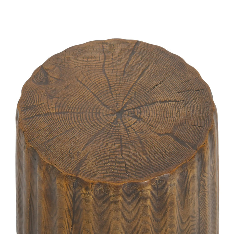 MGO Outdoor Indoor Side Table - Tree Stump Style by HouseOfZazla