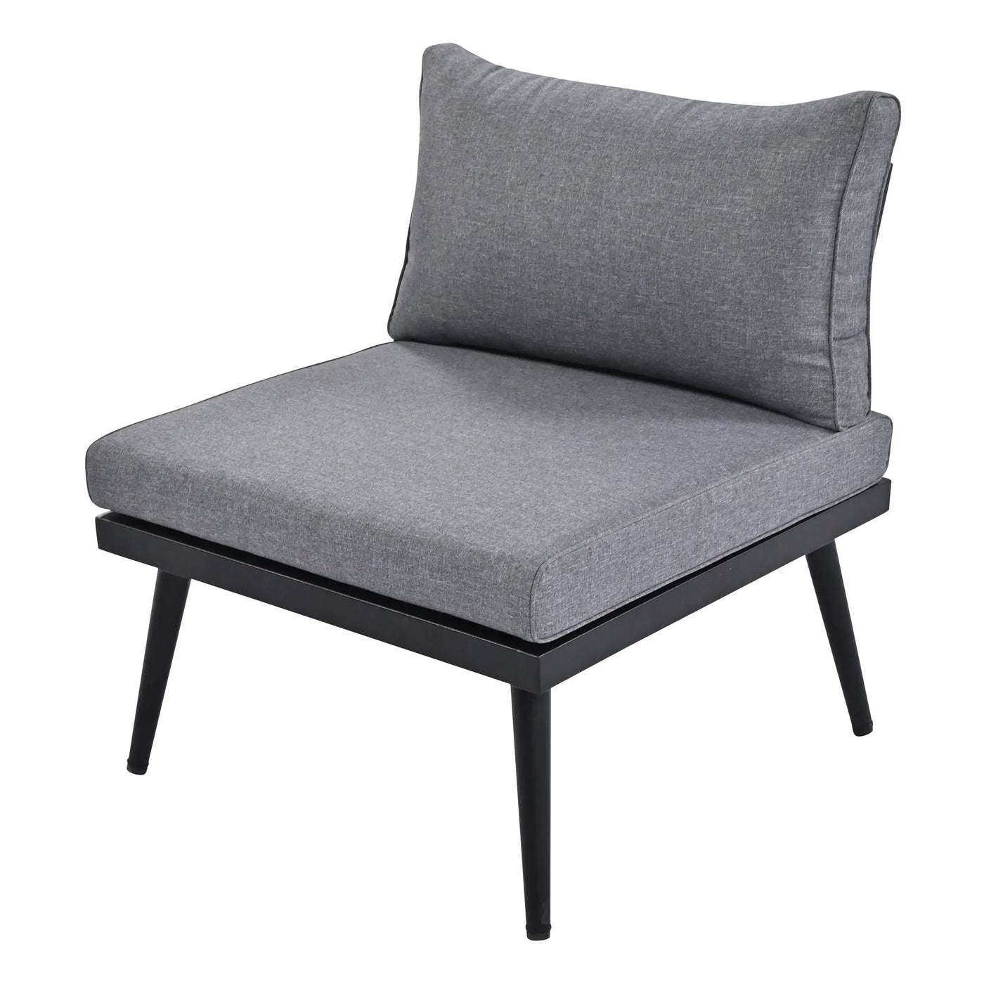 Modern Outdoor Sectional Sofa Set With Nesting Coffee Tables by HouseOfZazla