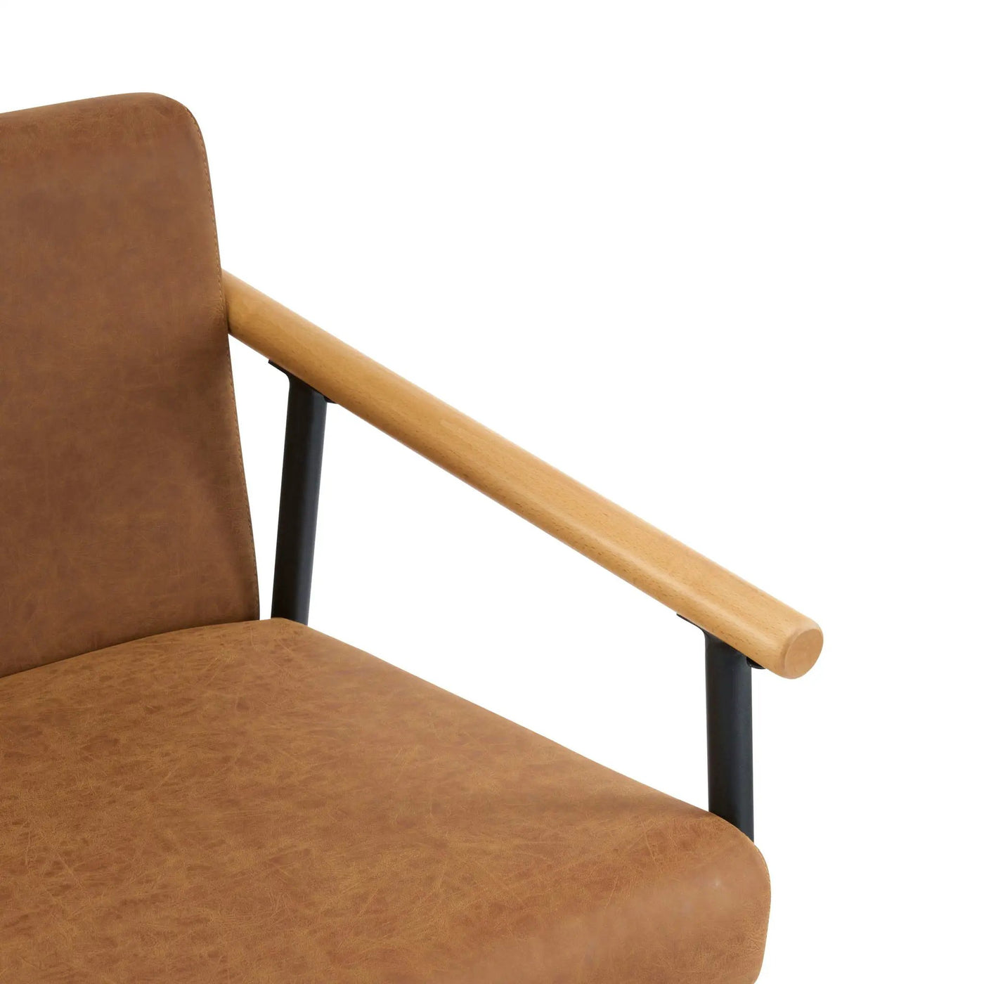 Mid Century Modern Counter Stool Set With Iron Frame by HouseOfZazla