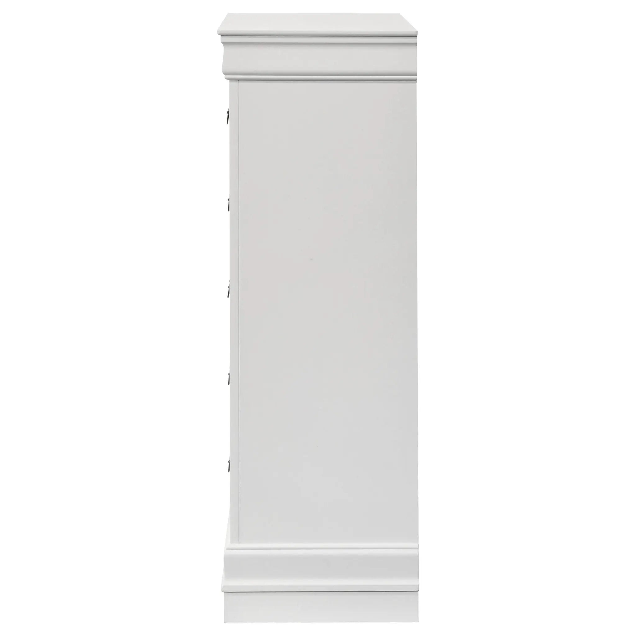 Louis Philippe 5-drawer Bedroom Chest White by Unique Piece Furniture