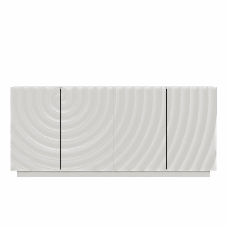 Buffet Cabinet with Storage - Modern 4-Door Sideboard by HouseOfZazla
