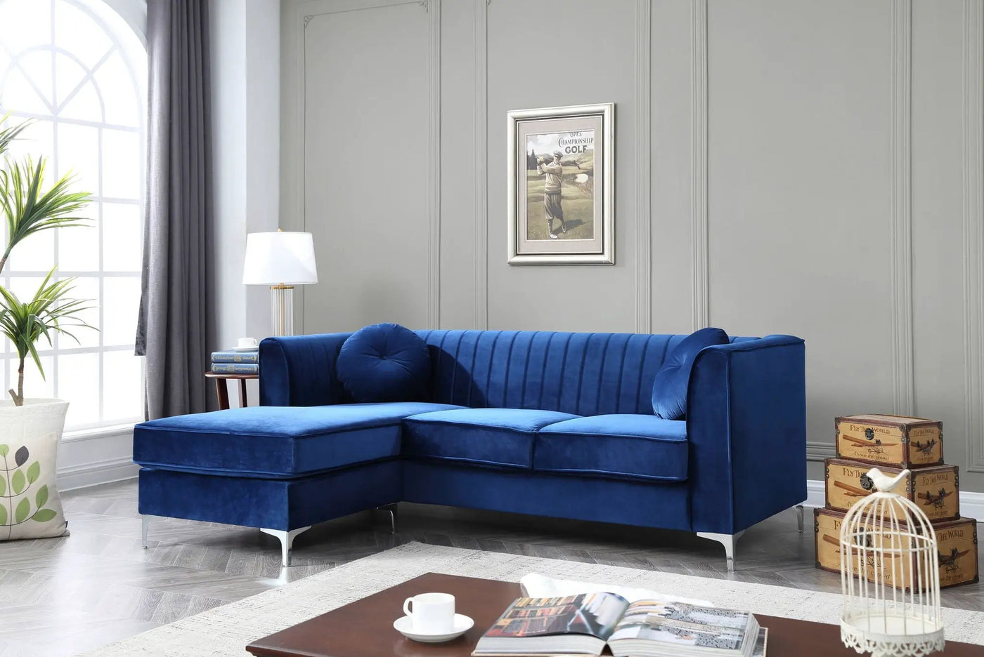 Delray - Micro Suede Sofa Chaise by HouseOfZazla
