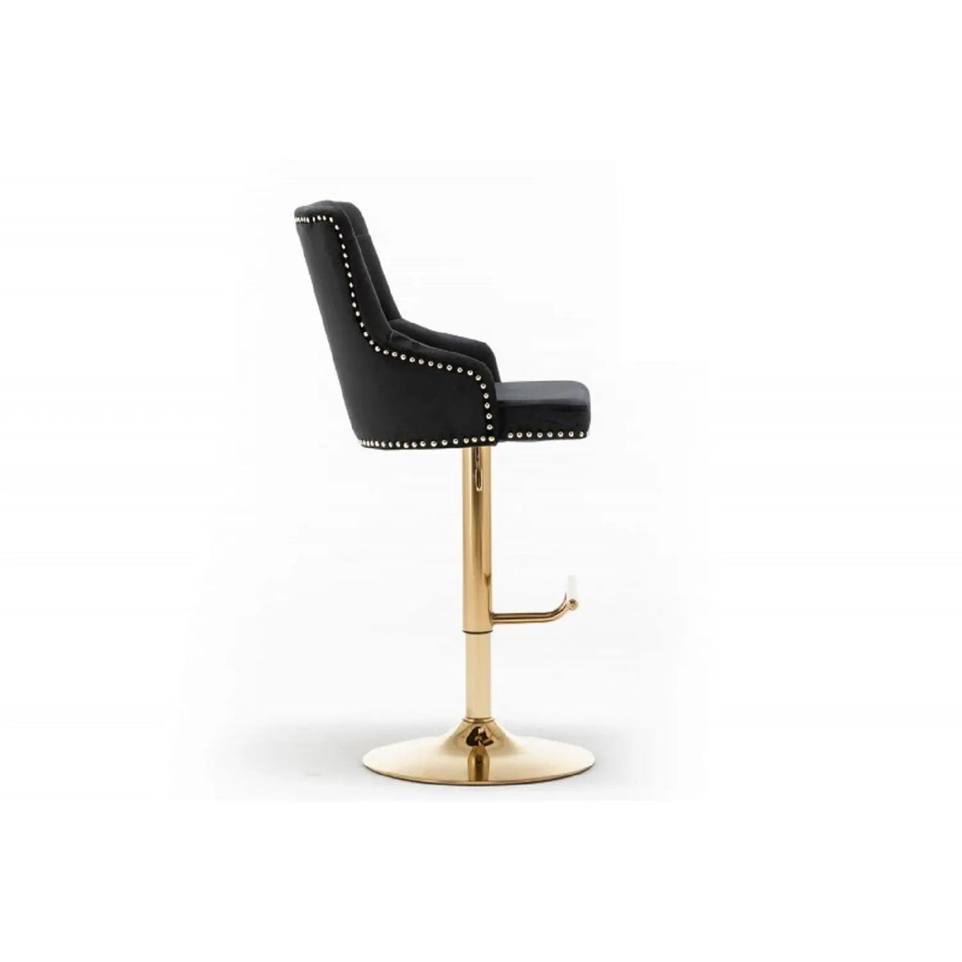 Adjustable Swivel Bar Stool With Nailhead Trim (Set of 2) by Unique Piece Furniture