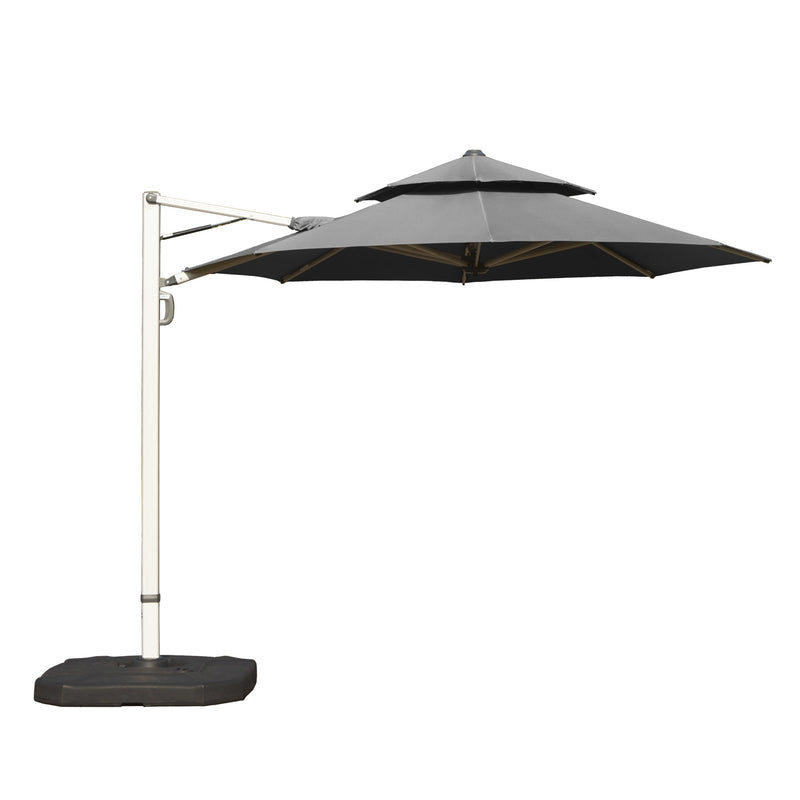 Round Cantilever Umbrella with Center Pole by HouseOfZazla