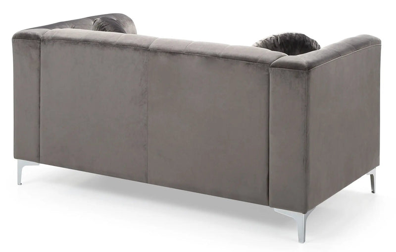 Stylish Sloped Arm Loveseat by Unique Piece Furniture