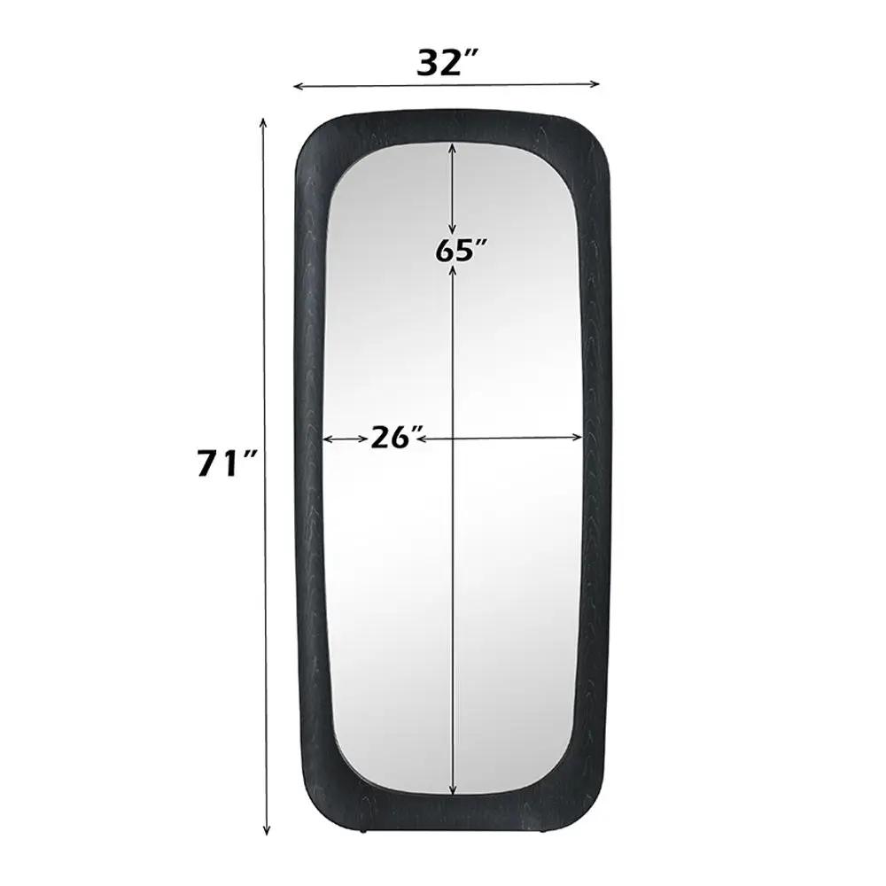 Izusa - Floor Mirror - Black by Unique Piece Furniture